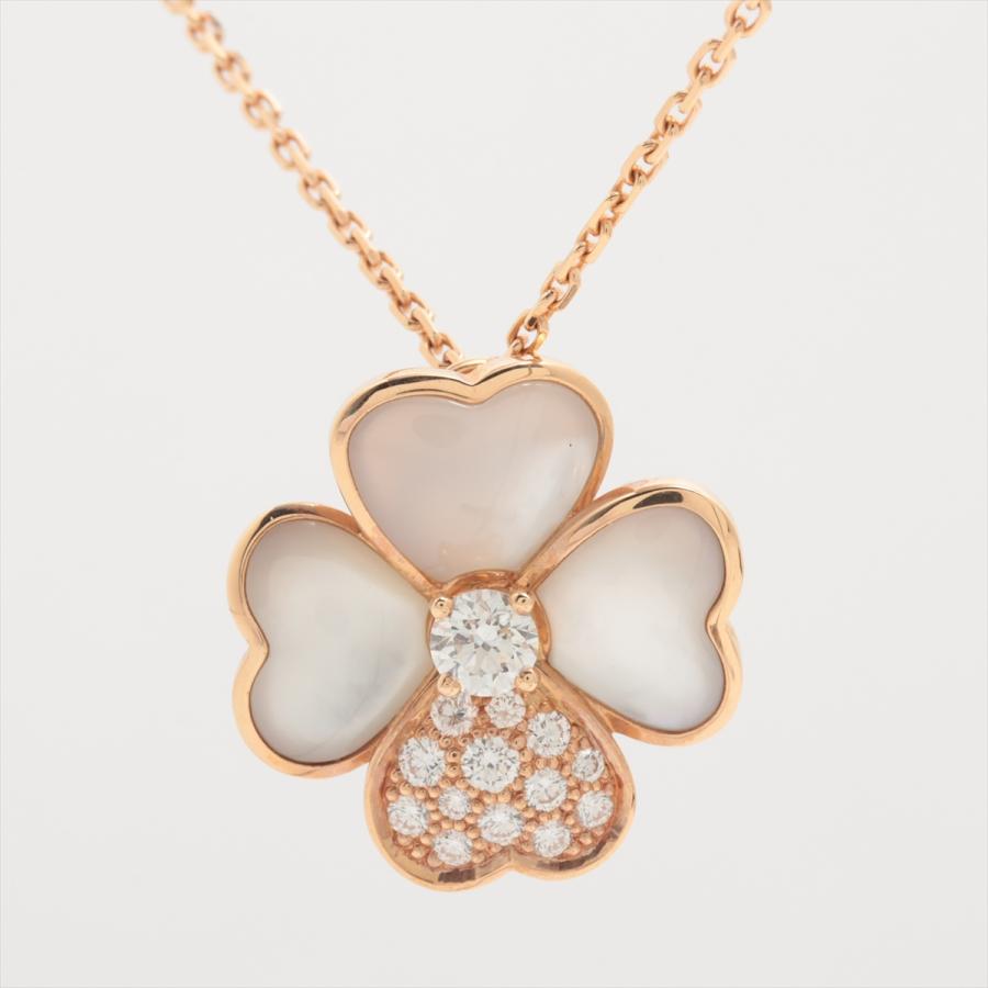 ヴァンクリーフ&アーペル コスモスクリップ ミディアム シェル ダイヤ  