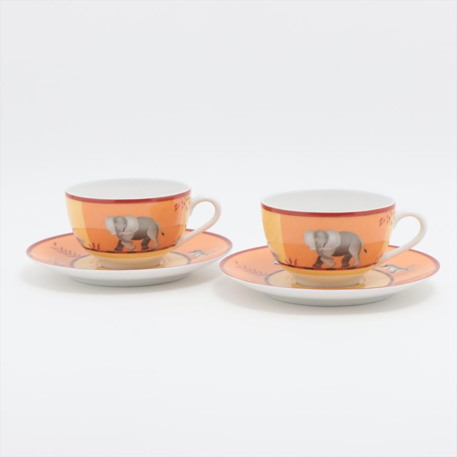 エルメス アフリカ カップ&ソーサー 陶器 2点セット : a3123747 