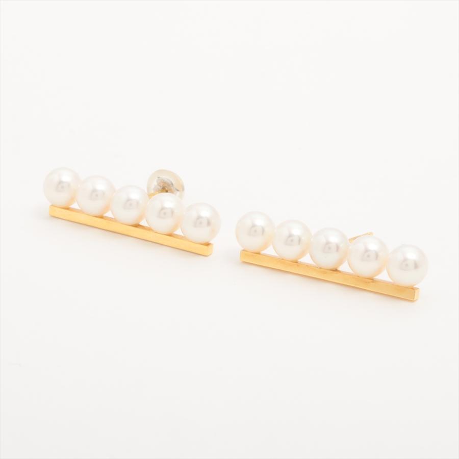 タサキ バランスプラス パール ピアス 750(YG) 総5.3g 約5.5mm  