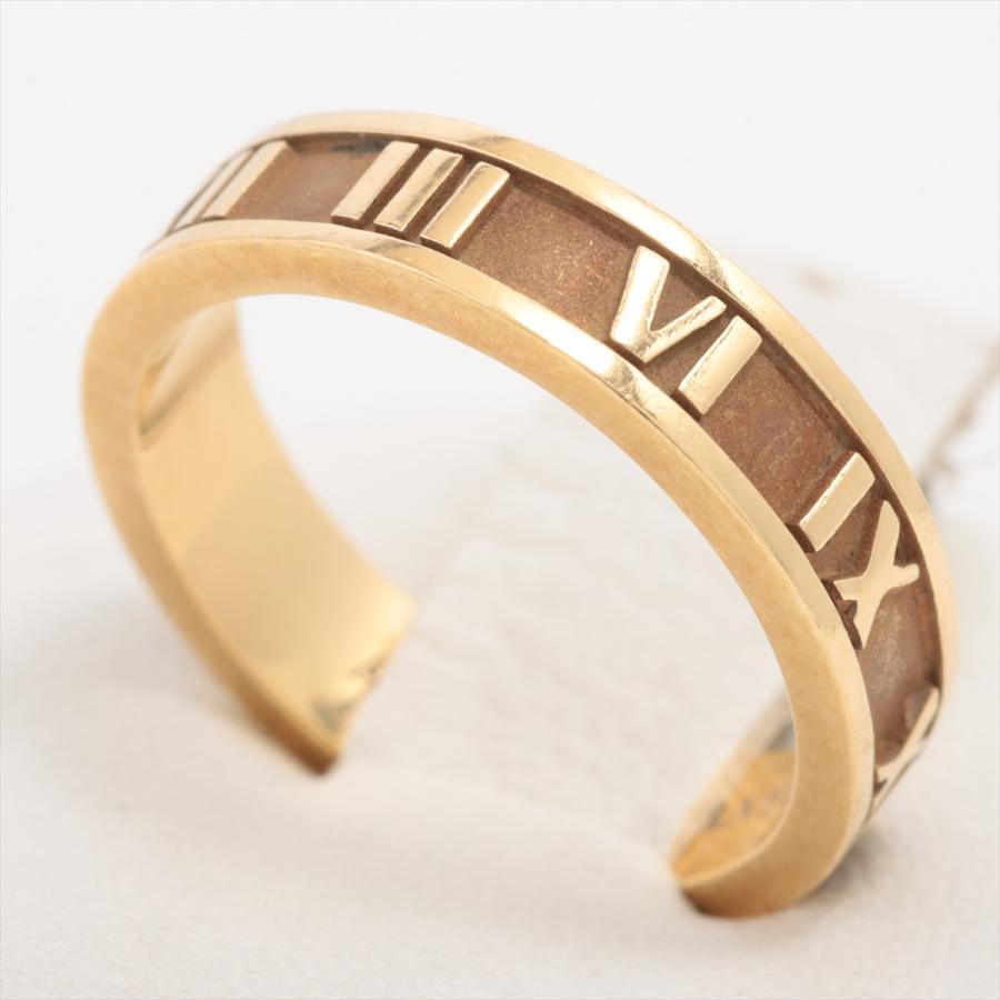 Tiffany アトラスリング 3Pダイヤ K18WG 約12号 7.4g