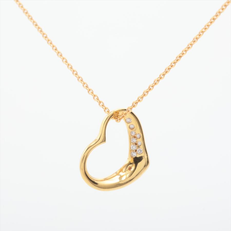 Tiffany&Co ティファニー オープンハート K18 ダイヤ 750