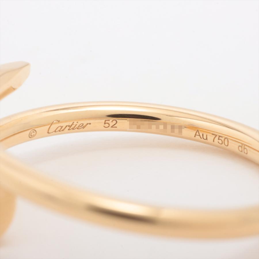 カルティエ ジュストアンクル SM リング 750(YG) 3.6g 52 : a3337486  