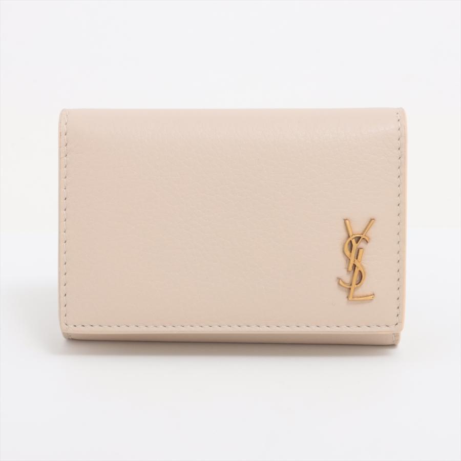 Saint Laurent ベージュ レザー キーケース SAINT LAURENT ベージュ レザー キーケース