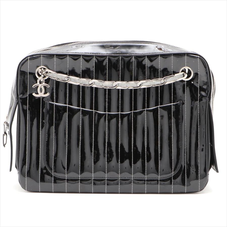 累計販売2万枚突破 Vcシャネル マドモアゼル パテントレザー チェーンショルダーバッグ ブラック シルバー金具 ポーチ付き 直営店限定 Gestion Etechnologies Shop