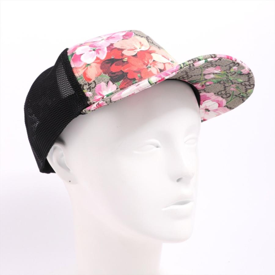 グッチ GGブルームス キャップ L/59 コットンxポリウレタン ブラック 