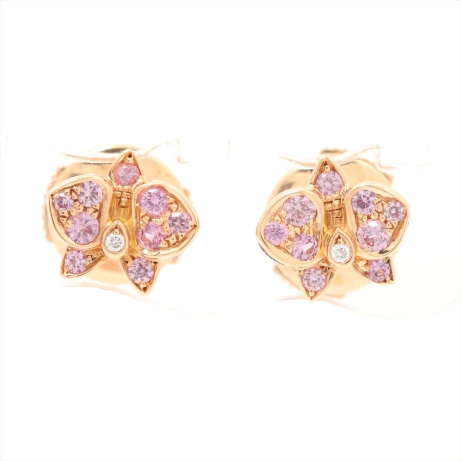 カルティエ Cartier カレスドルキデパルカルティエ ピアス 750PG  