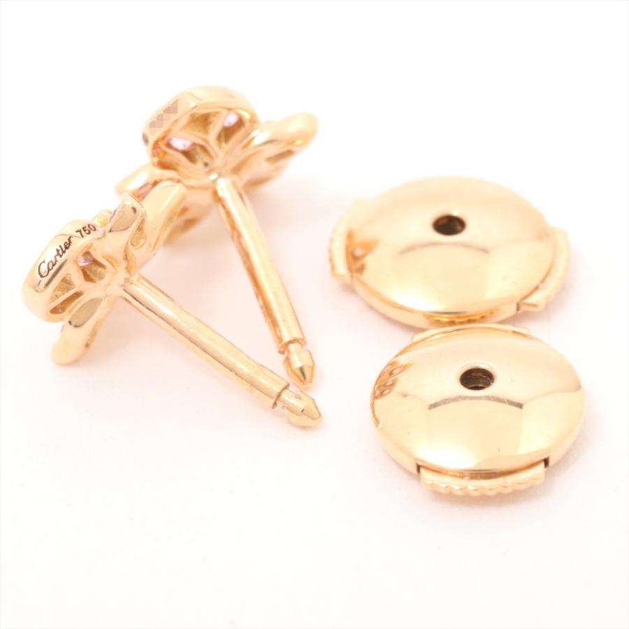 カルティエ Cartier カレスドルキデパルカルティエ ピアス 750PG  