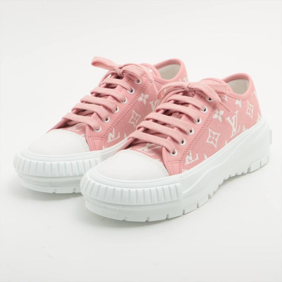 ルイヴィトン スクァッドラインスニーカー スニーカー ピンク-