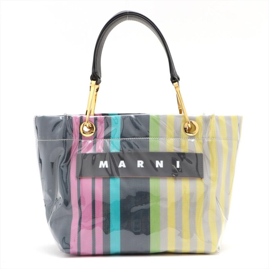 販売最安価格 【美品】MARNI トートバッグ グロッシーグリップ