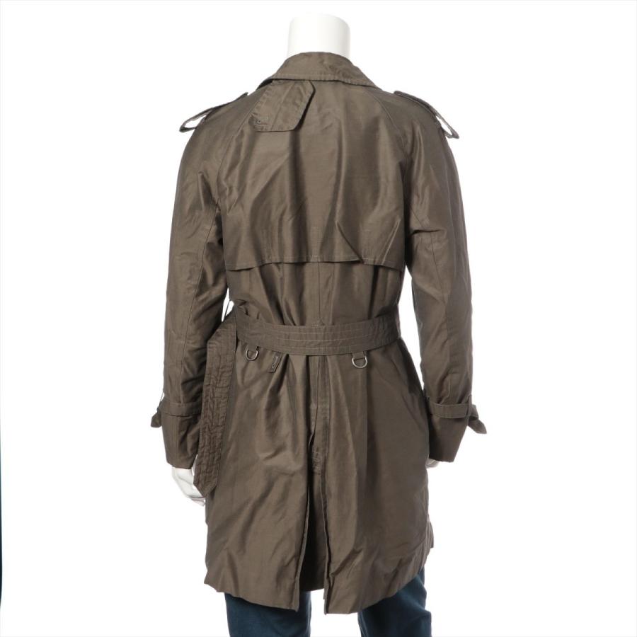アクアスキュータム コットン トレンチコート サイズ34 メンズ カーキ