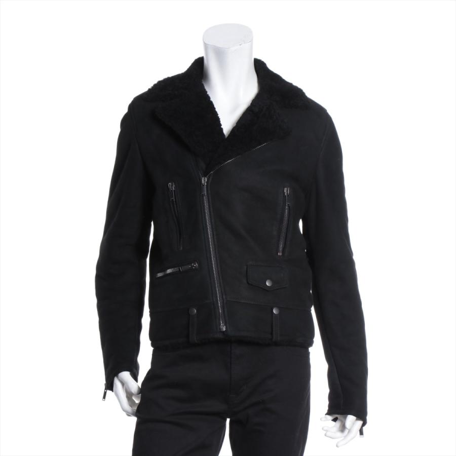 国内外の人気が集結 ムートン サンローランパリ ライダースジャケット 18aw ブラック メンズ サイズ46 ジャケット Albinofoundation Org