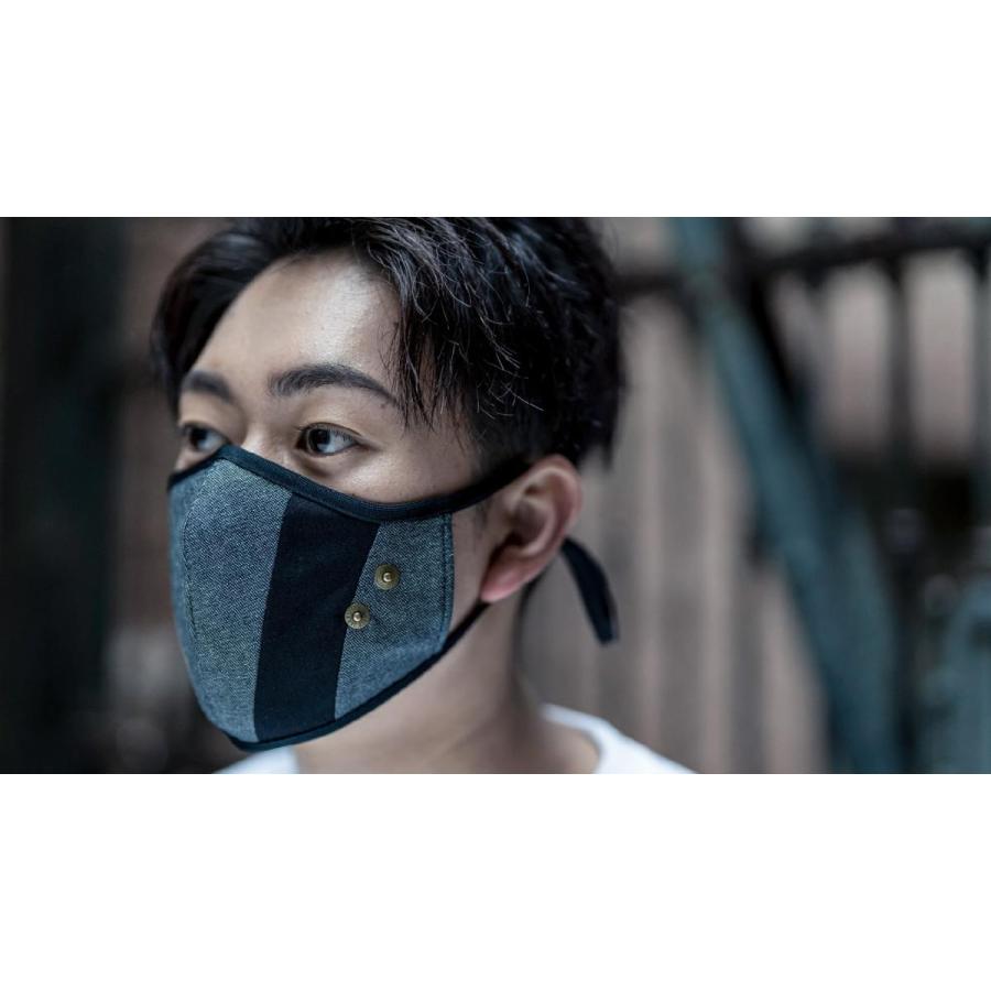 マスク　立体構造　布　洗える　繰り返し　デニム　調節可　ユニセックス　小顔効果　おしゃれ　やわらか |  | 04