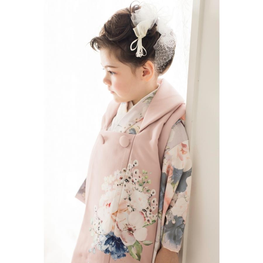 クラシカルローズ ３歳絵羽被布フルセット くすみピンク 七五三 レンタル着物セット きものブランドichiha うたかた着物宅配レンタルいちは 通販 Yahoo ショッピング