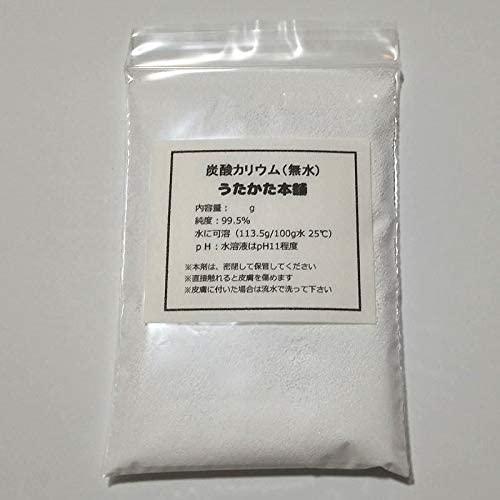 炭酸カリウム(粉末) 300g【アクアリウム、水草の生長促進、コケ発生の抑制、液肥、カリウム溶液】【高純度99.5%以上 日本製 取扱説明書付き】（Yahoo!・うたかた本舗）