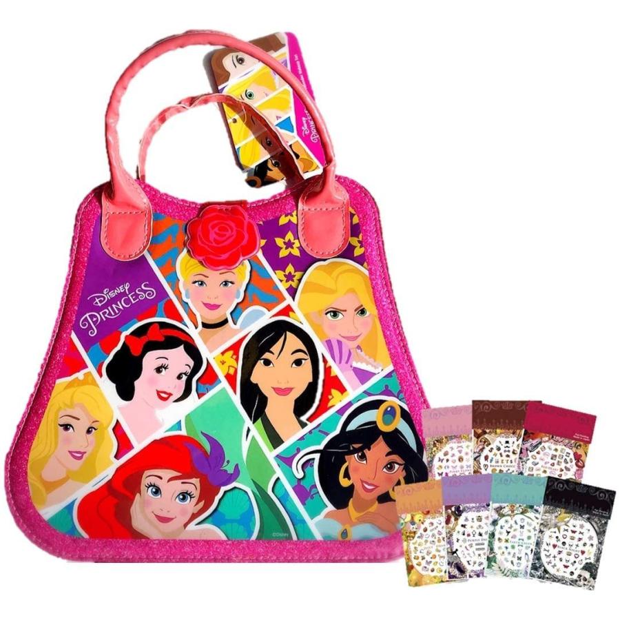 ディズニープリンセス コスメティックトートバッグ いつでも送料無料 メイクセット 子供 小学生 プレゼント クリスマス 化粧品 誕生日 ネイルシール付き