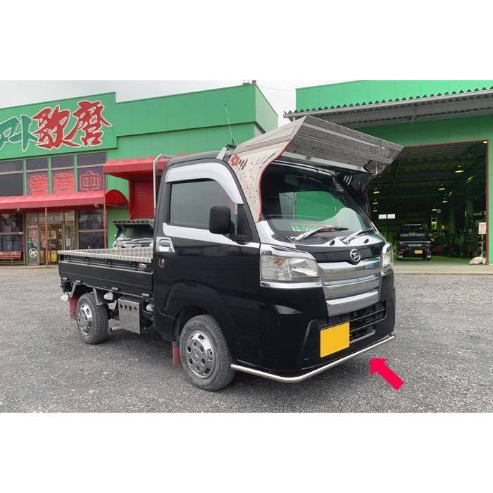 丸パイプスポイラー【ゴムキャップエンド】ハイゼットS500系 前期