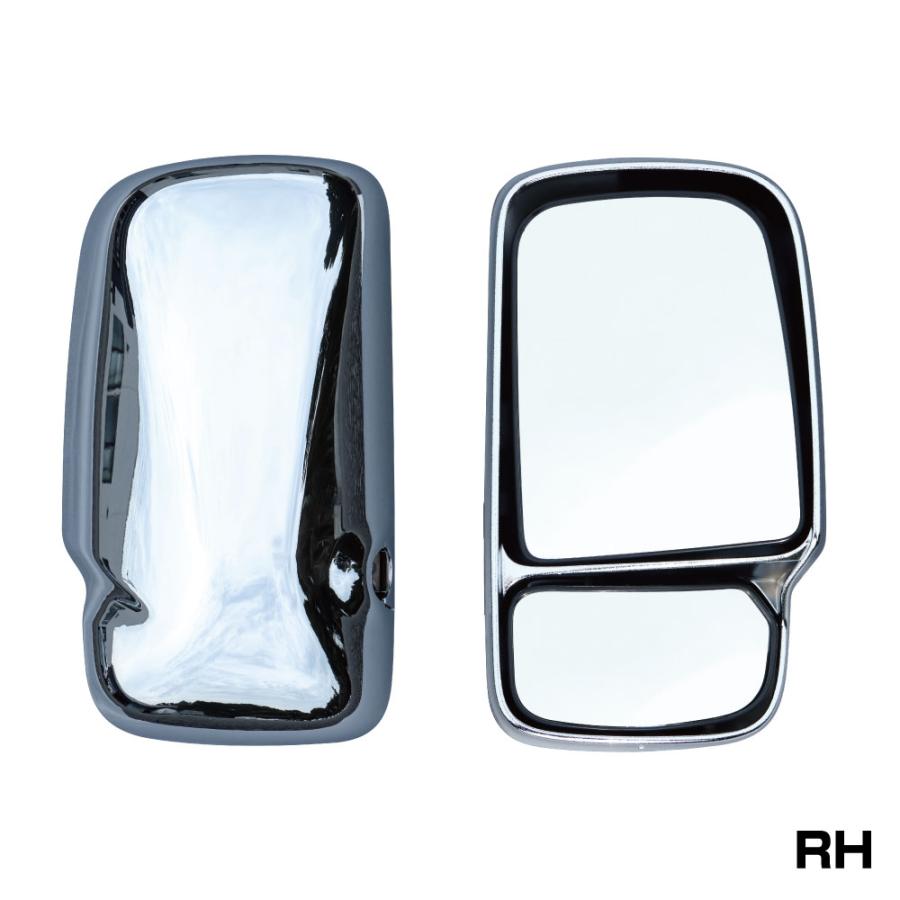 サイドミラー RH 運転席側 メッキ 日野2tエアループデュトロ用