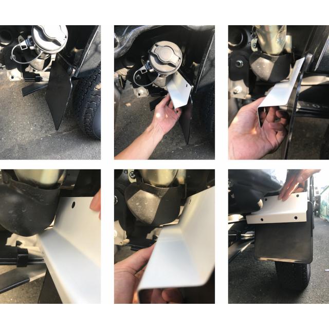 ステンレス 軽トラ用リヤ泥除けアシストステー（L/R）キャリー DA63T