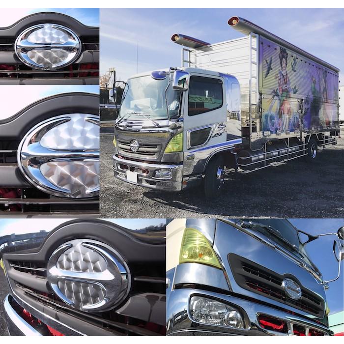 ステンレス 日野Hマーク土台（＃800鏡面）レンジャープロ/エア