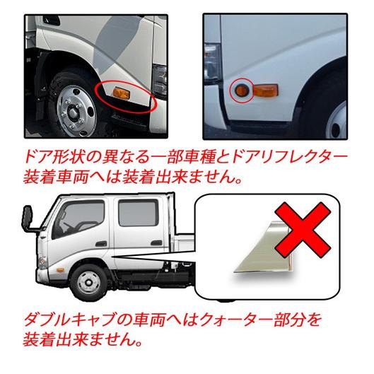 メッキドア・クォーターフェンダーカバー エアループデュトロ標準