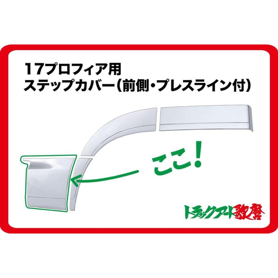 ステップカバー（前側・プレスライン付）17プロフィア（H29.5