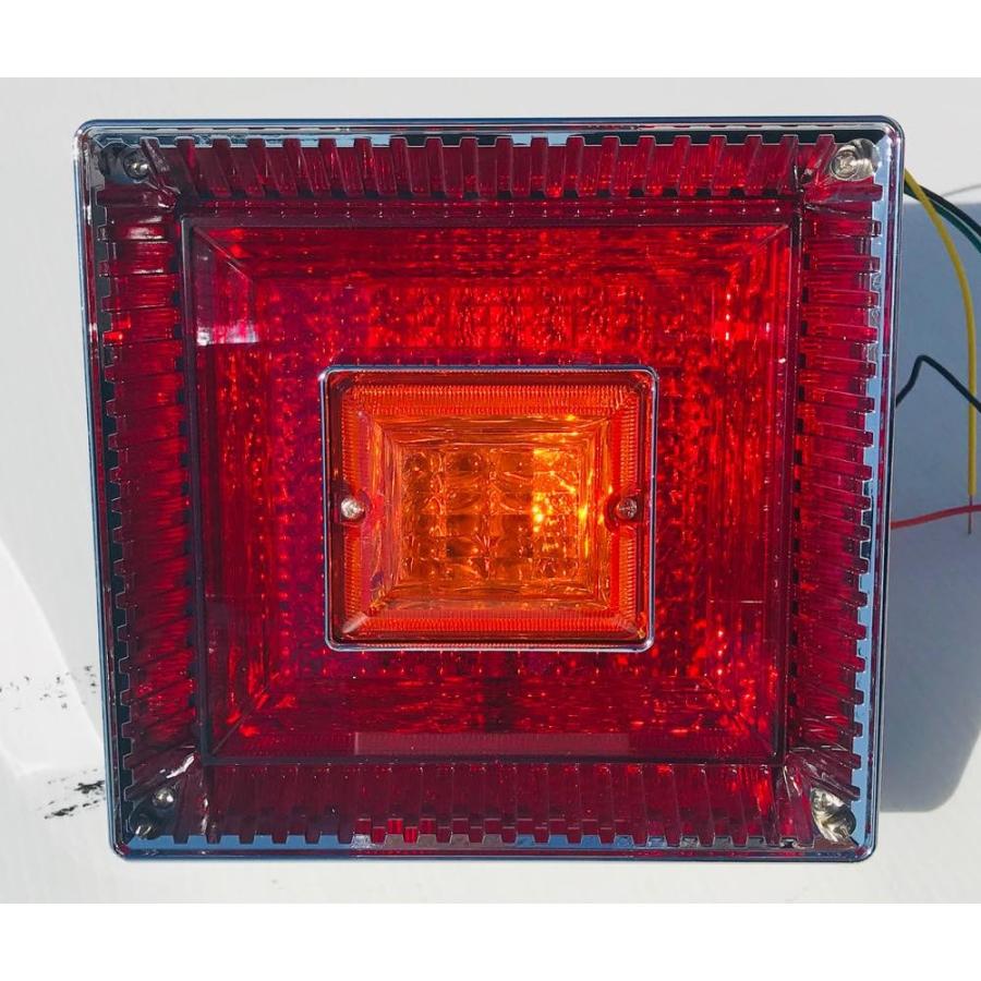 赤色 角型 テールライト 2個セット 楽天市場】92440013 JB 06角型テールランプ 左右セット 赤/赤/クリア