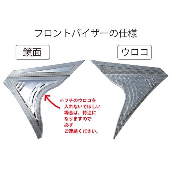 193。さん専用 送料/梱包料別途】【UT-301A】 平型フロントバイザー 鏡面
