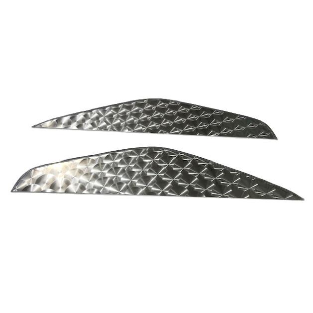 エアループデュトロ ワイド ドアハンドル用ステンレス板 ウロコ/鏡面