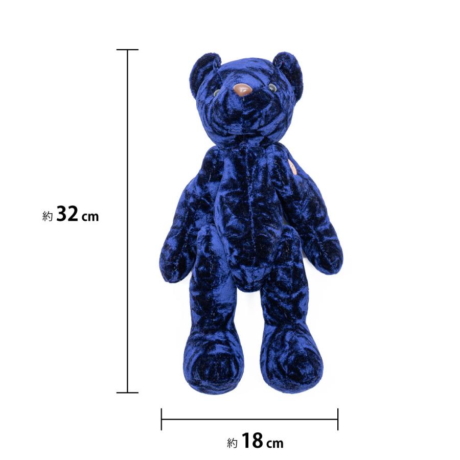 金華山 チンチラ 【クマ】レッド ぬいぐるみ 320mm×180mm 熊 くま