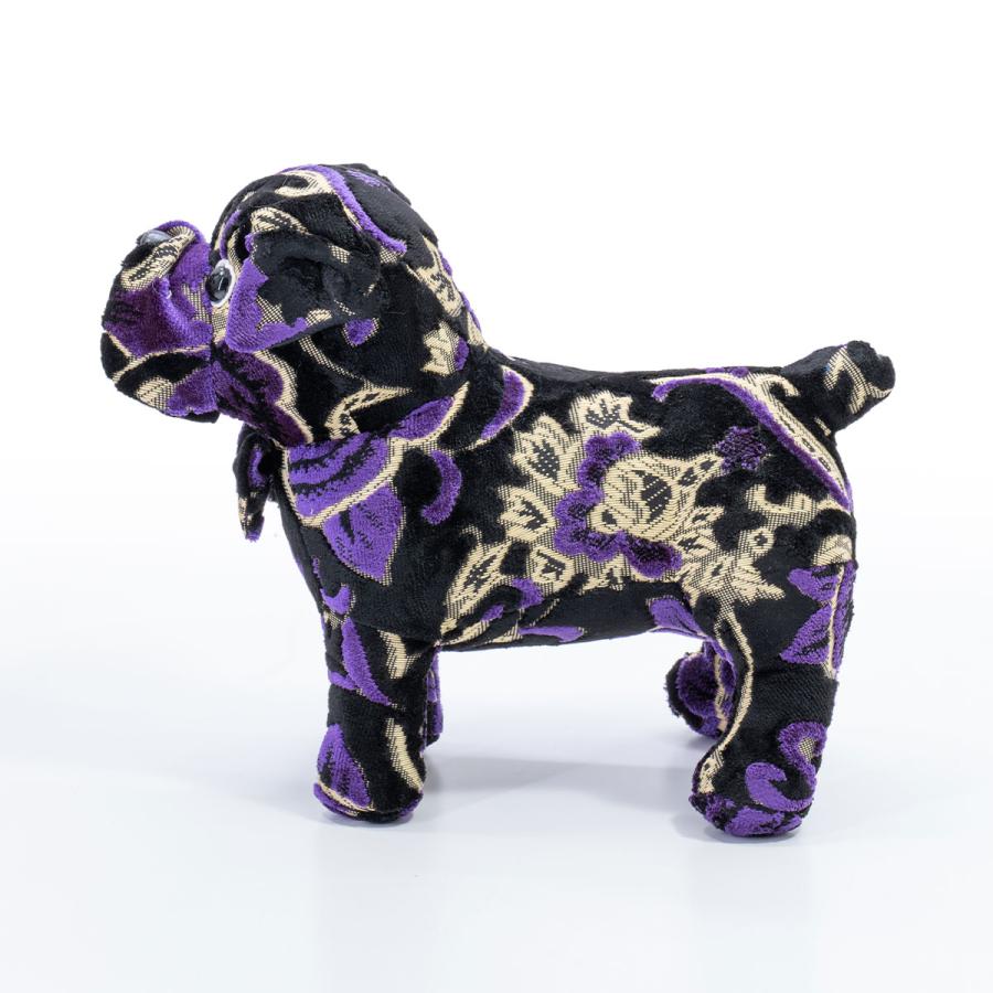 金華山 モンブランローズ 【ブルドッグ】ブラック ぬいぐるみ 300mm