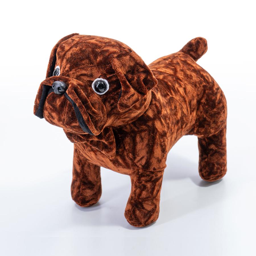 金華山 チンチラ 【ブルドッグ】ブラウン ぬいぐるみ 300mm×380mm