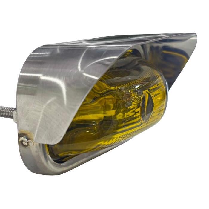 ステンレス バイザー付 角マーカー枠 鏡面 ウロコ AS 角マーカー用