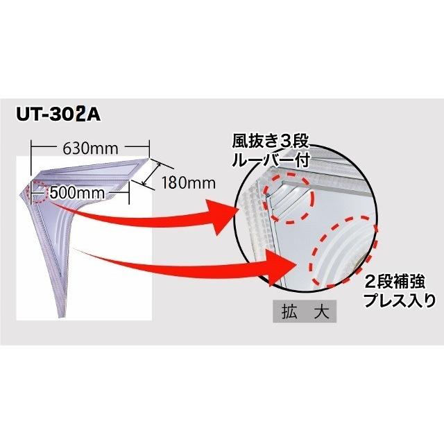 【送料/梱包料別途】【UT-302R】軽トラック用フロントバイザーＬＥＤアンドン付 R菱ヌキ  オールウロコ｜utamaro｜02