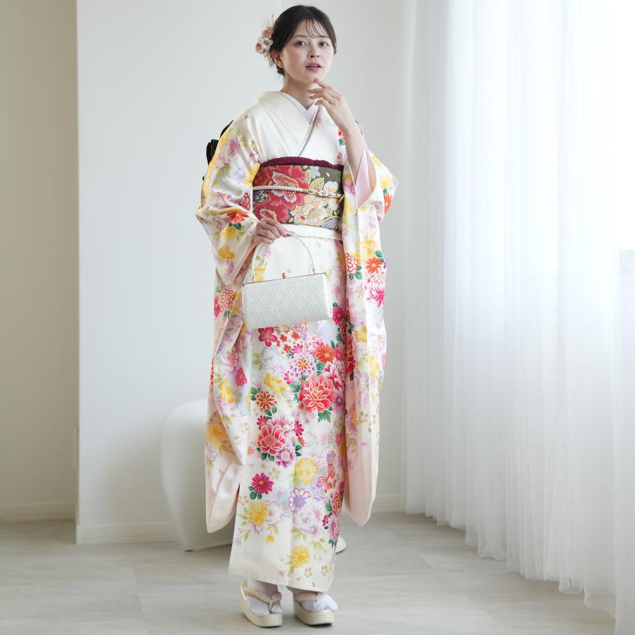 レンタル 振袖 成人式 21点セット 華やか 可愛い系 振袖 成人式セット 花 白系 浴衣通販 Utatane 通販 Yahoo ショッピング