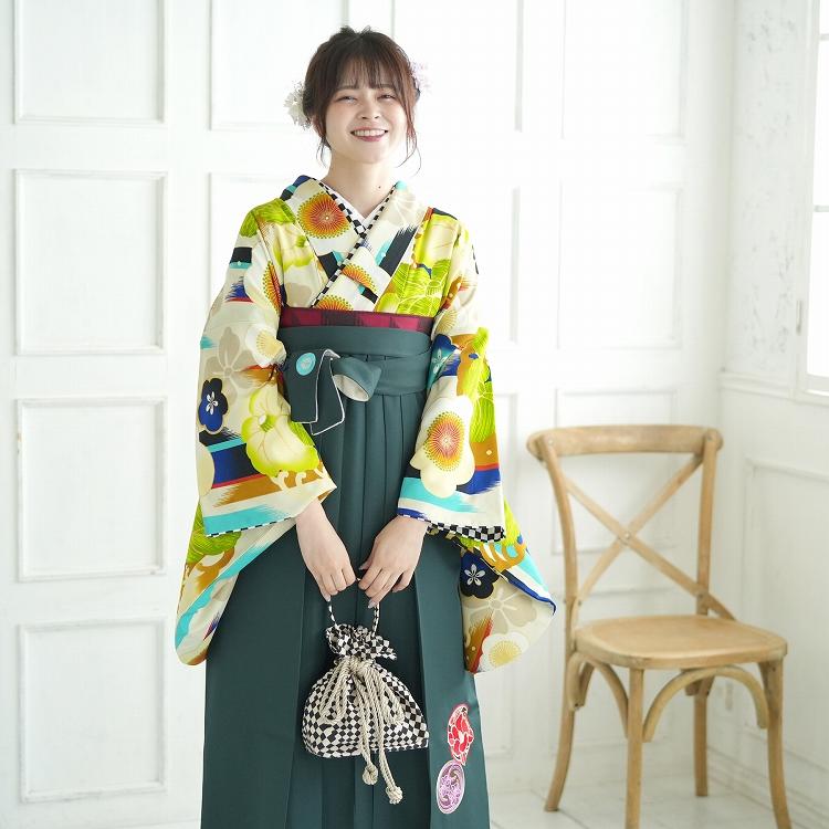 レンタル 2尺袖着物 袴 レディースファッション 17点セット 袴 Japan Style レンタル レトロ