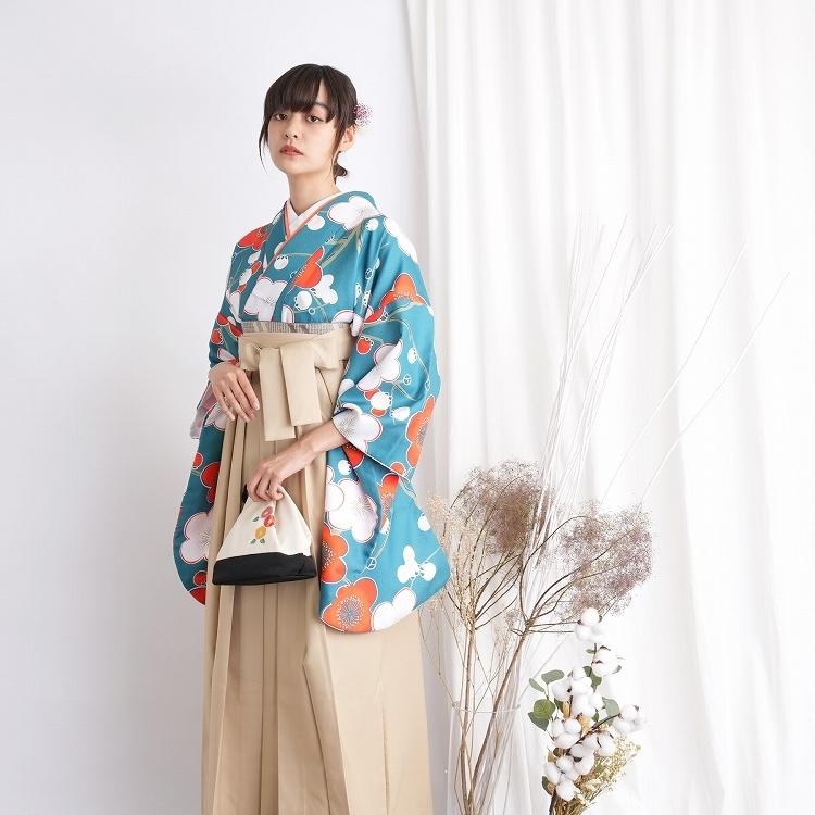 人気ブランド レンタル 2尺袖着物 袴 16点セット 華やか 可愛い系 袴セット 卒業式 花柄 緑系 再再販 Www Kmhsystems Com
