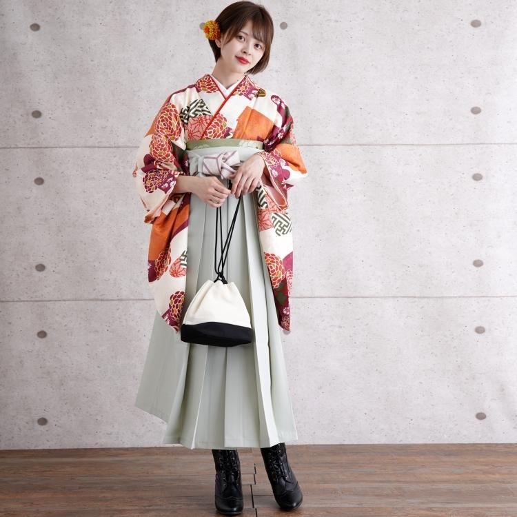 レンタル 袴 袴セット 卒業式 卒業式袴セット 2尺袖着物 袴 レトロ 大正浪漫 モダン 袴16点セット 大正浪漫の流水と菊 グリーン ピンク 浴衣通販 Utatane 通販 Yahoo ショッピング