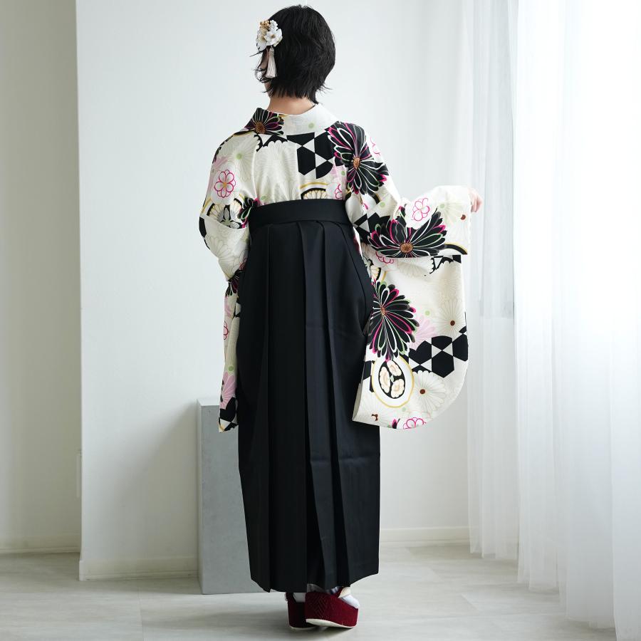 袴 レンタル 卒業式 2尺袖着物 17点セット JAPAN STYLE レトロモダン系