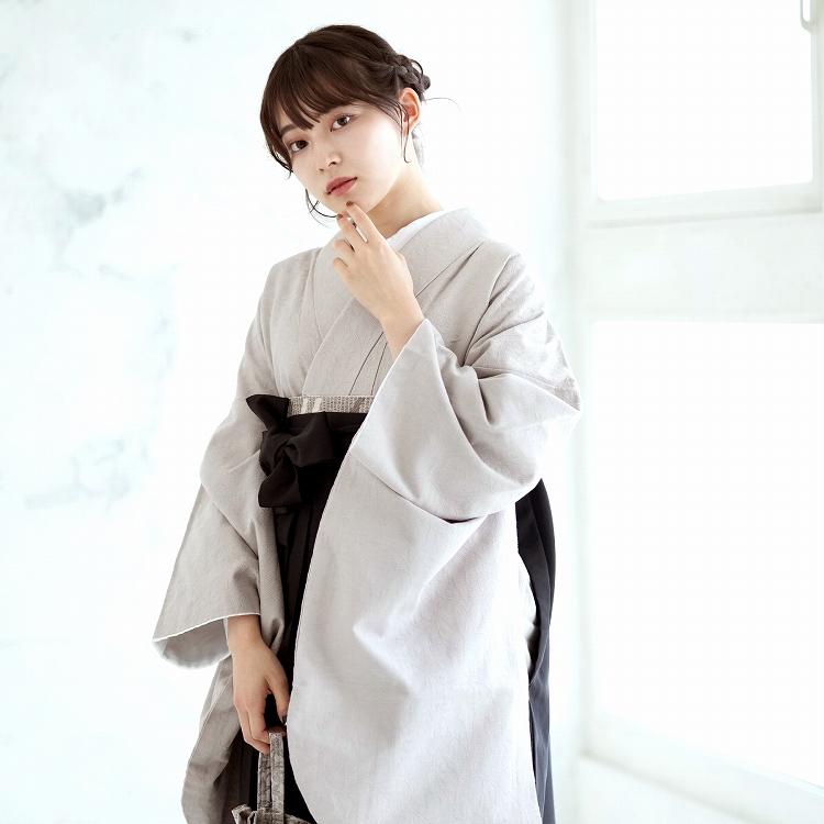 レンタル 2尺袖着物 袴 17点セット 華やか 可愛い系 袴セット 卒業式 花 グレー系 浴衣通販 Utatane 通販 Yahoo ショッピング