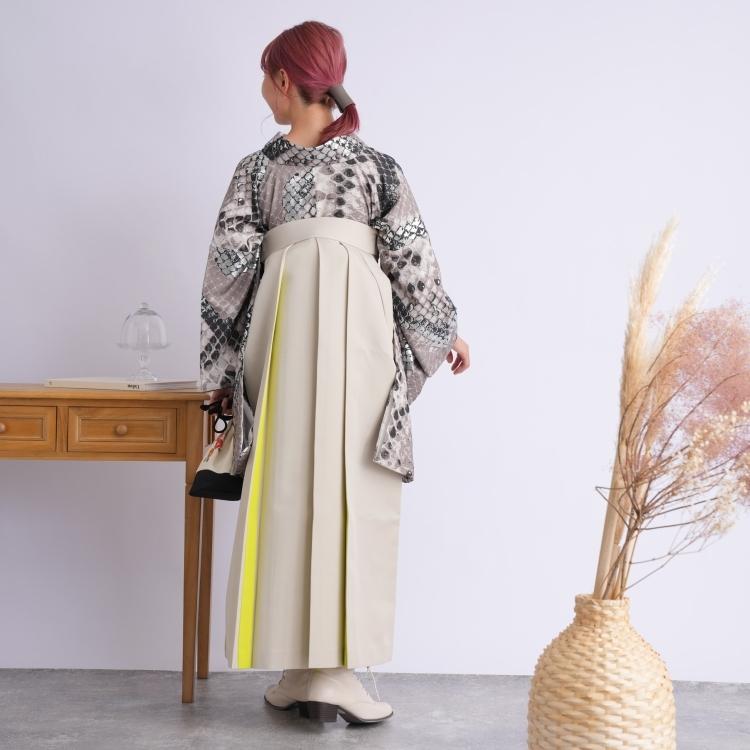 袴 レンタル 卒業式 袴 2尺袖着物 袴 17点セット モダンアンテナ 古典柄 レトロ 袴セット 卒業式 パイソン グレー系 袴 卒業式 草履 足袋