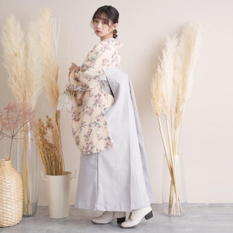 袴　2点セット　utatane utatane 袴 レンタル 卒業式 2尺袖着物 17点セット レトロモダン