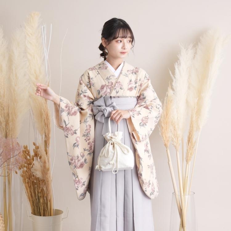 utatane 袴 レンタル 卒業式 2尺袖着物 17点セット レトロモダン 系 袴