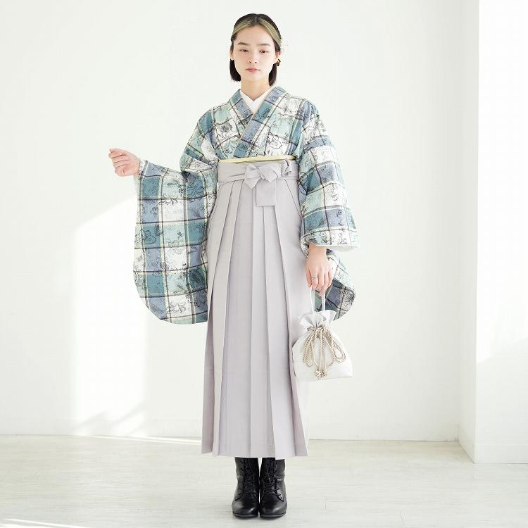 utatane 袴 レンタル 卒業式 2尺袖着物 17点セット レトロモダン