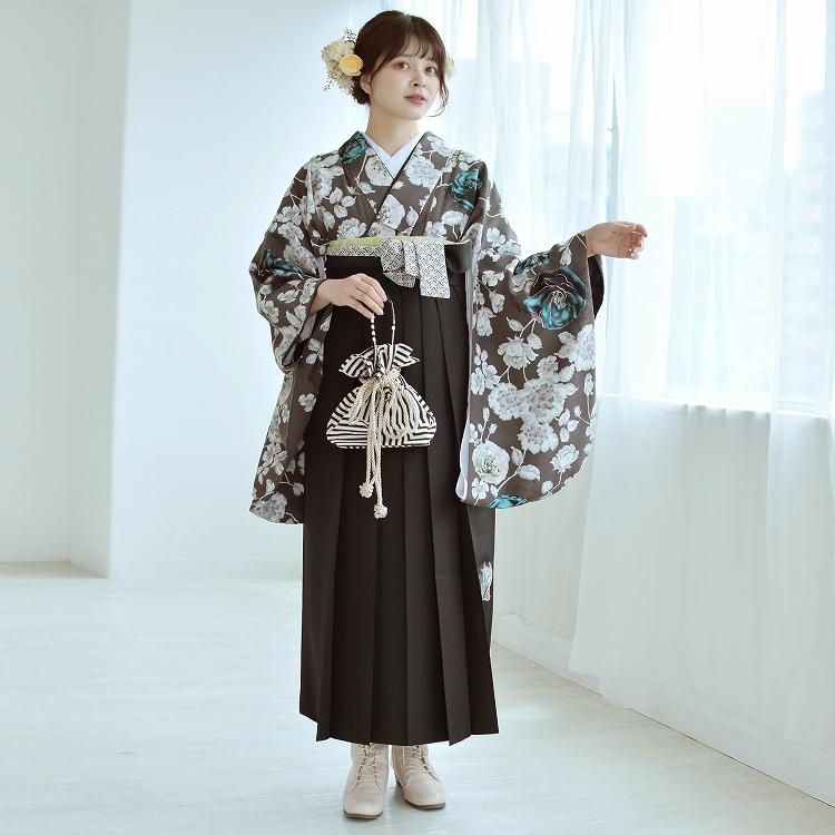 袴 レンタル 卒業式 2尺袖着物 17点セット 玉城ティナ×紅一点 レトロ