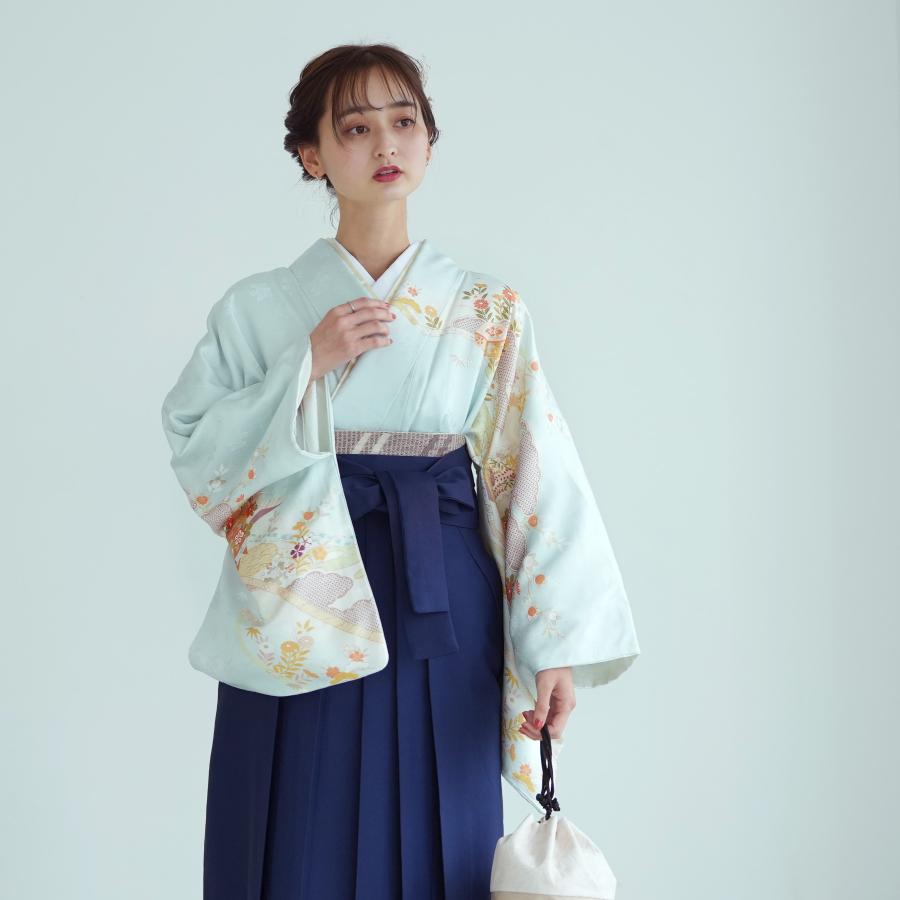 袴 レンタル 先生 訪問着 18点セット 古典柄 レトロ 袴セット 卒業式