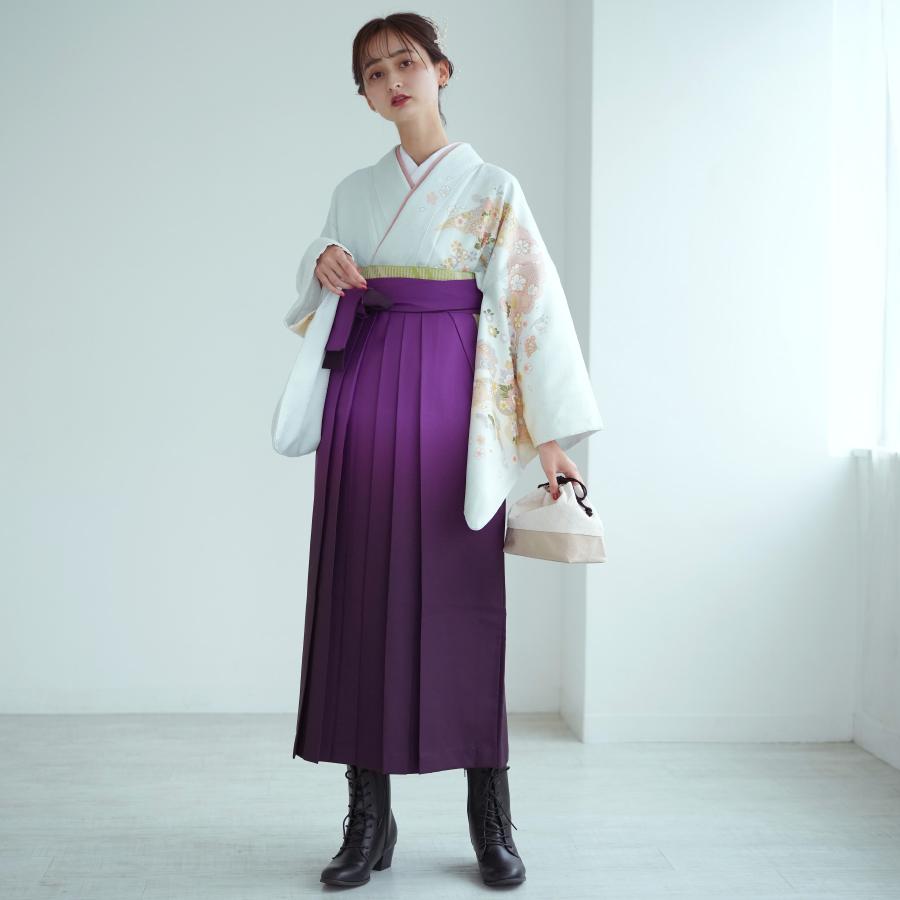 袴 レンタル 先生 訪問着 袴 18点セット 古典柄 レトロ 袴セット 卒業式 卒園式 小学校 中学校 高校 教員 きれいめ シンプル 桜 水色系_1