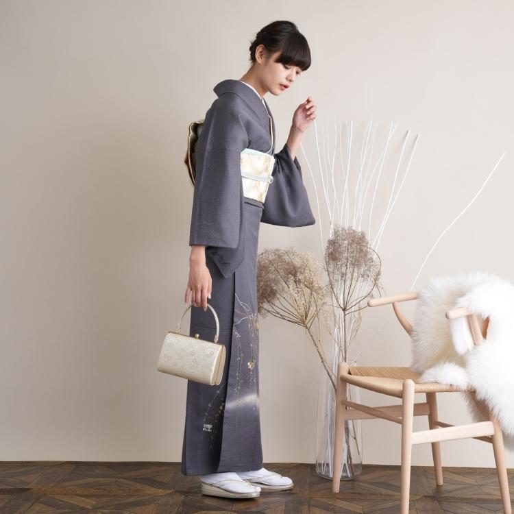 レンタル 付け下げ 20点セット 附下 着物 柳 グレー系 フォーマル 入学式 卒業式 お宮参り 七五三 パーティー ※2023年11月ご予約空きなし 着物 パーティー 草履