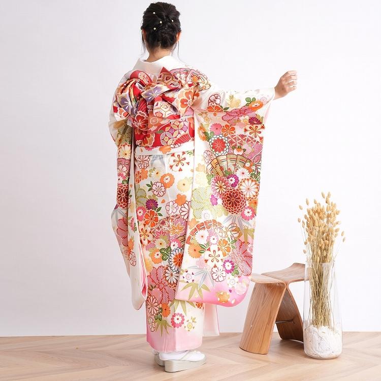 レンタル 振袖 成人式 女性 振袖セット 結婚式 振袖点セット 正絹 アンティーク 絵羽 白 ピンク 帯が変更になる場合がございます 小物はおまかせコーデ 13 14 17 073 浴衣通販 Utatane 通販 Yahoo ショッピング