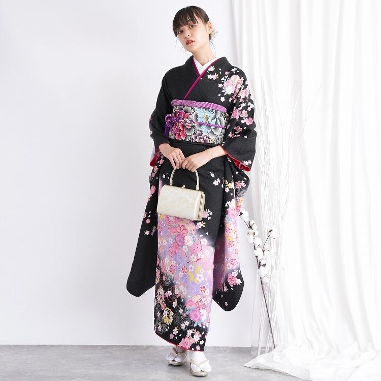 美しい レンタル 振袖 成人式 女性 セット 結婚式 フルセット 振袖点セット 正絹 絵羽 黒 ピンク 帯が変更になる場合がございます 小物はおまかせコーデ 14 14 17 008 浴衣通販 Utatane 通販 Yahoo ショッピング 魅了 Www Maxipiso Com Ar