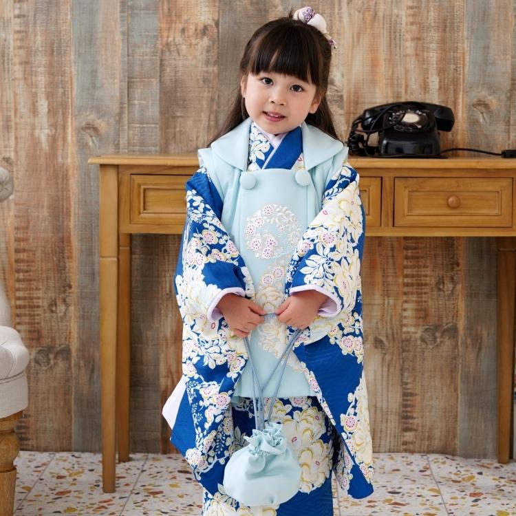 七五三 3歳 アンティーク 被布 着物 着物セット (美品 七五三 3 七五三 3歳 アンティーク 被布 着物 着物セット (美品 七五三 3